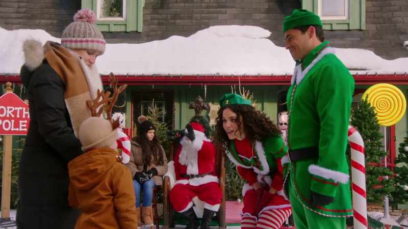 Are you excited to see Santa? (phone ringing)