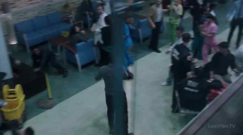 Are you okay? - Up the stairs!