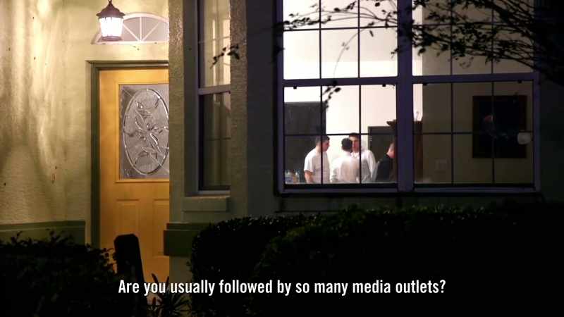Are you usually followed by so may media outlets?