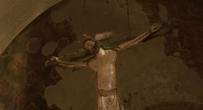 Are you very religious No no I'm notThe trick is to enjoy lifeaccepting it has no meaning whatsoeverRight No meaningYou don't think that authentic love gives life meaningYes but love is so