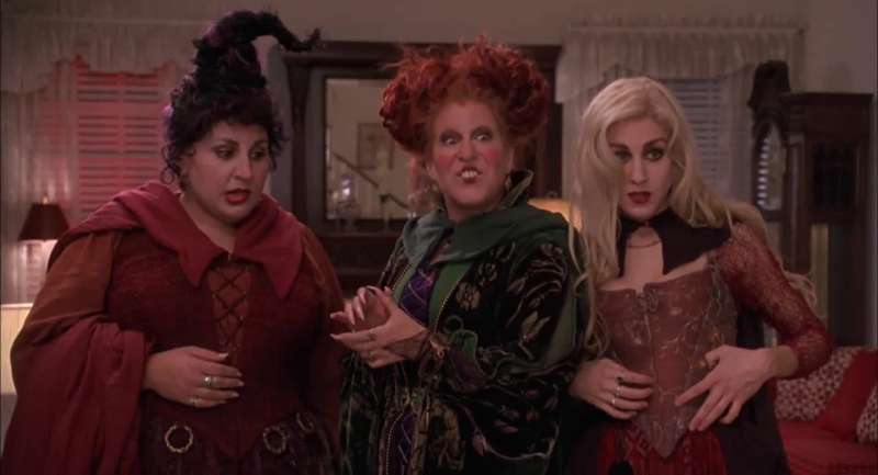 Aren't you broads a little old to be trick or treatingWe'll be younger in the morning Yes