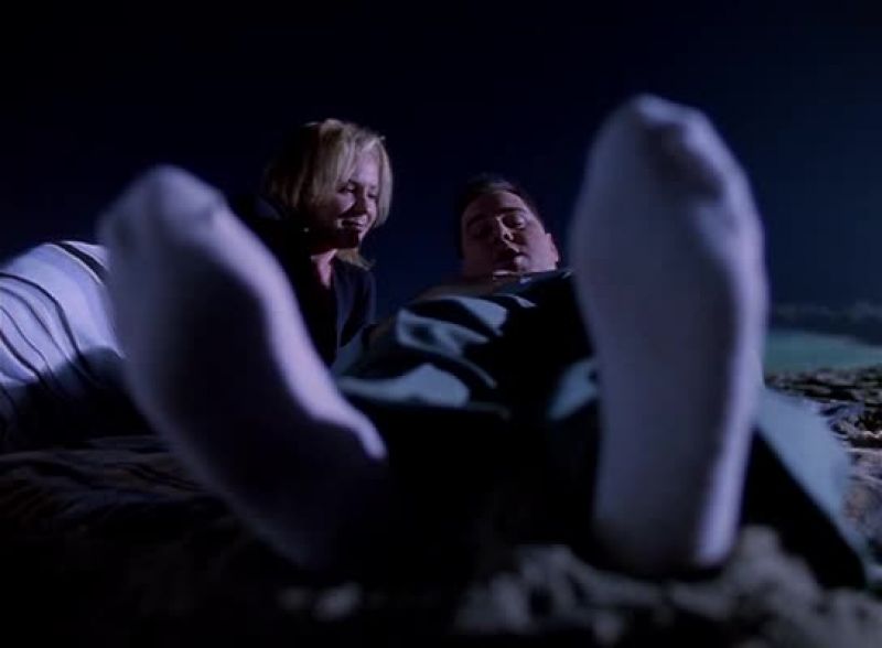 Aren't you gonna take your socks off?