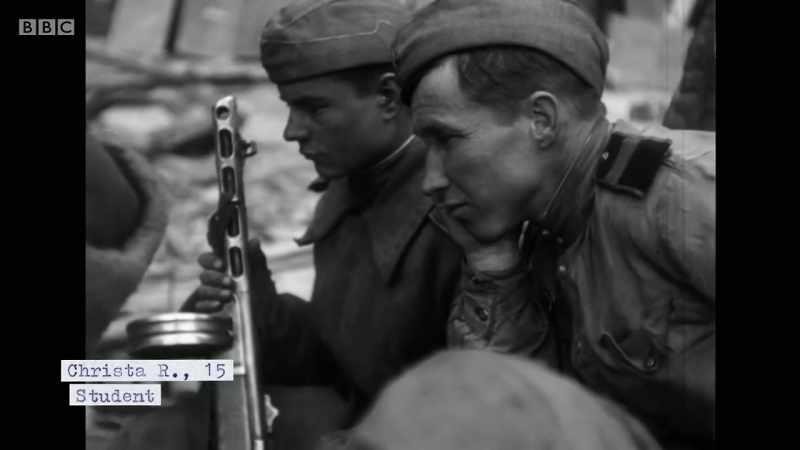Around midday, I saw three soldiers coming