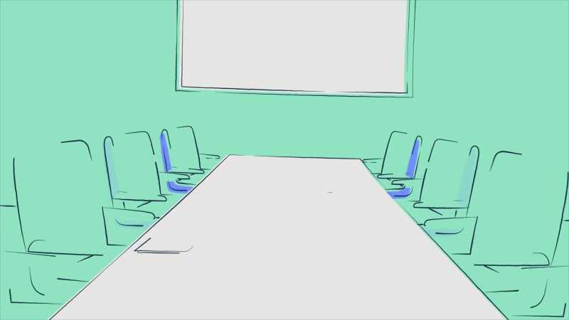 Arrive in my client's boardroom