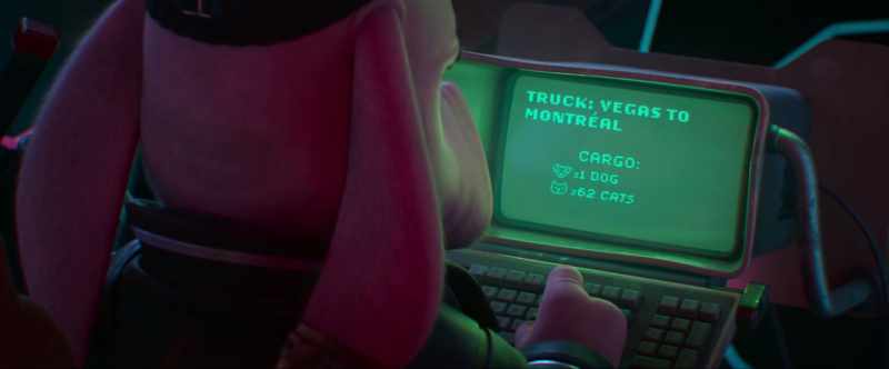 [Artificial Voice] Cargo, one dog, 62 cats. Poor dog