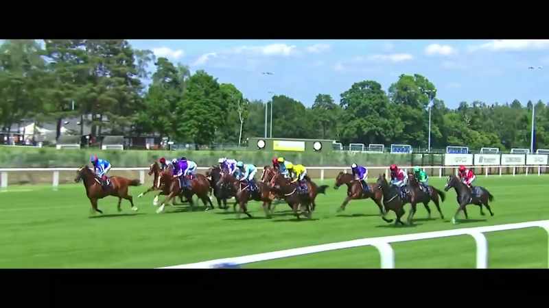 As they head down towards the furlong pole, this is wide open
