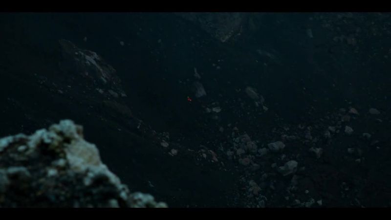 As I was descending into the crater