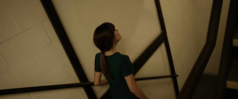 As I was going back down, I heard someone coming up the stairs