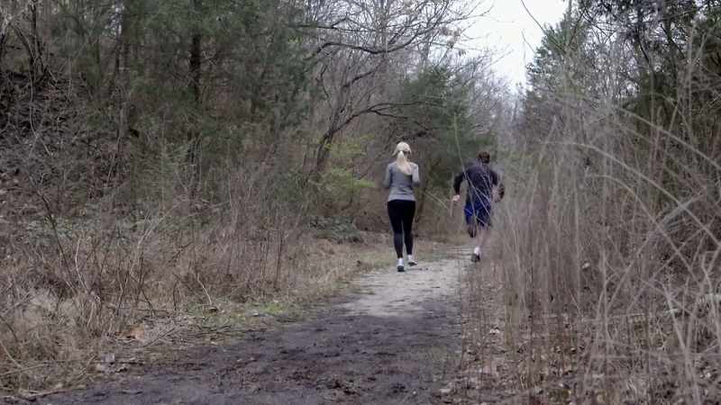 AS IS USUAL, HE PULLS AHEAD OF HER
