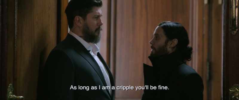 As long as I am a cripple you'll be fine