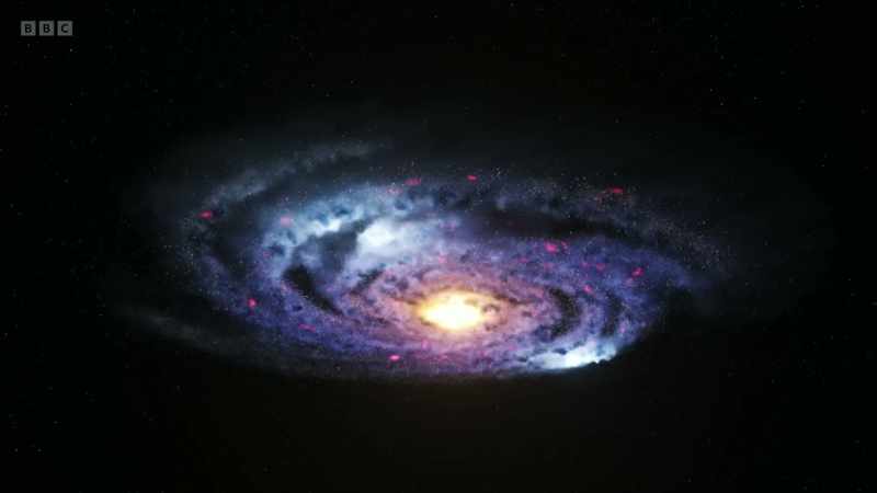 As our galaxy revolves around the centre