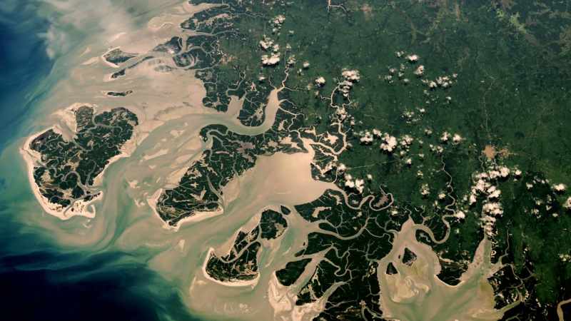 As rivers spit out huge quantities of sediment and