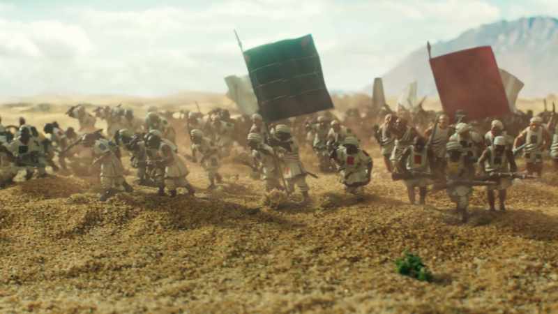 As they saw the camp of their enemies