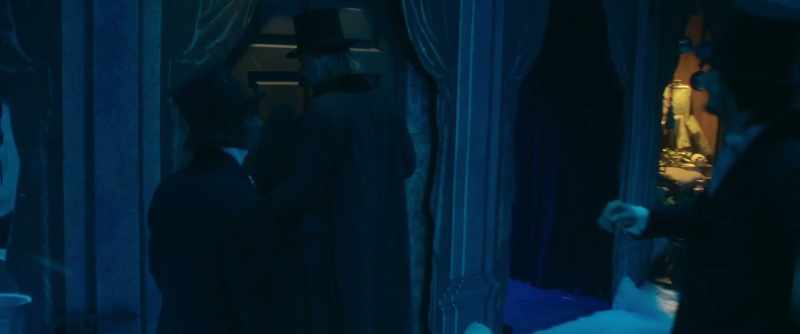 As Scrooge left his counting house