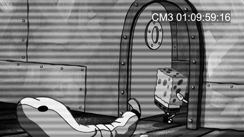 As SquarePants hid the Inspector in the freezer