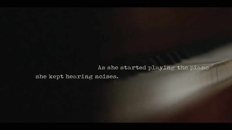 As she started playing the piano