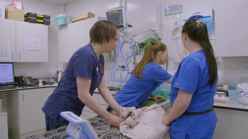 As the anaesthetic kicks in, it's started to affect her breathing