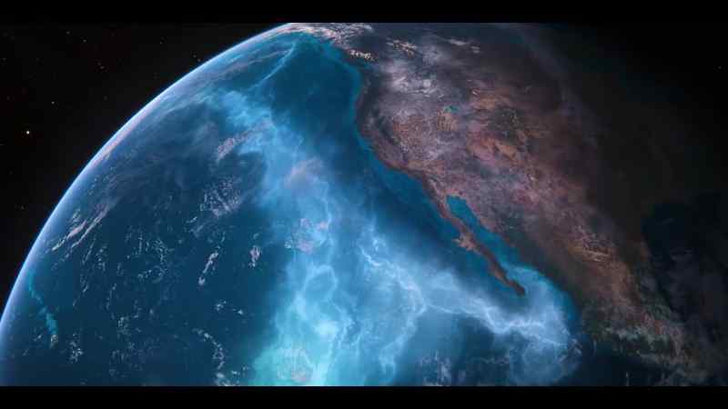 As the great current flows toward the tropics
