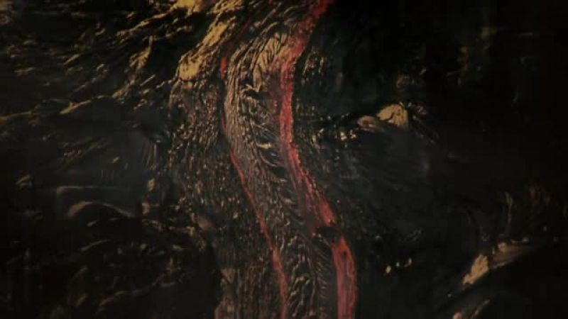 As the lava turns to stone