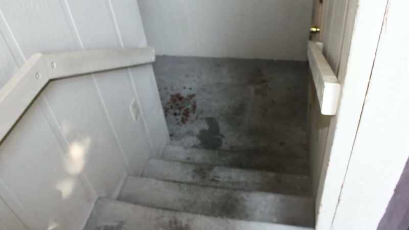 As the police entered the unit