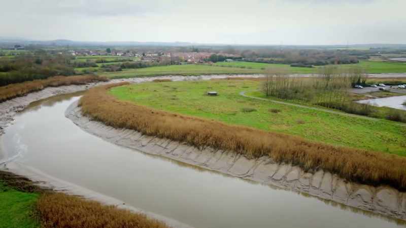 As the River Parrett snakes its way