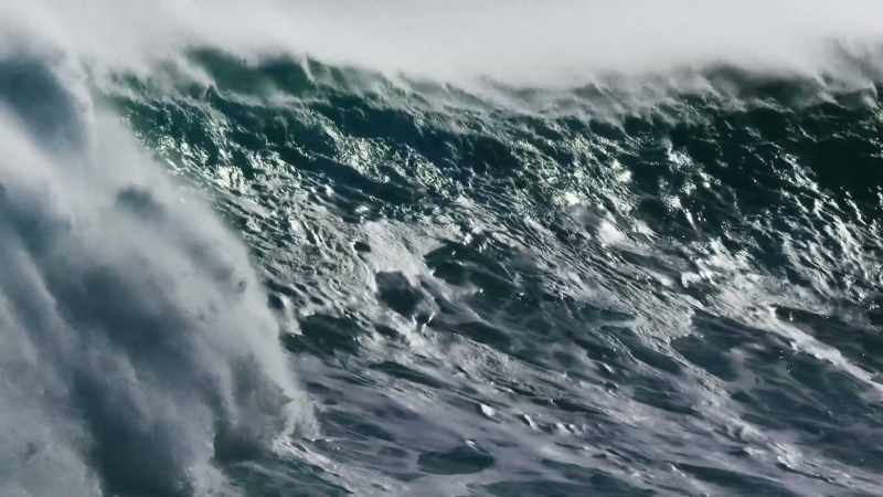 As the shallowing sea floor drags at their underside