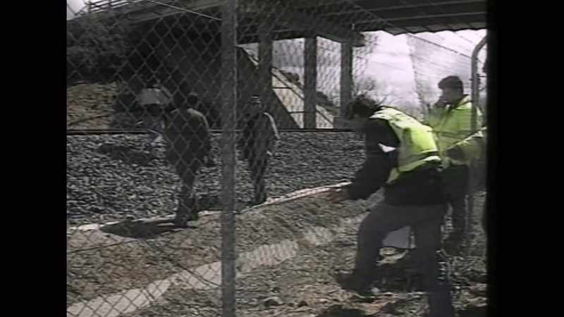 As the train passed, they would've simply had to detonate it manually
