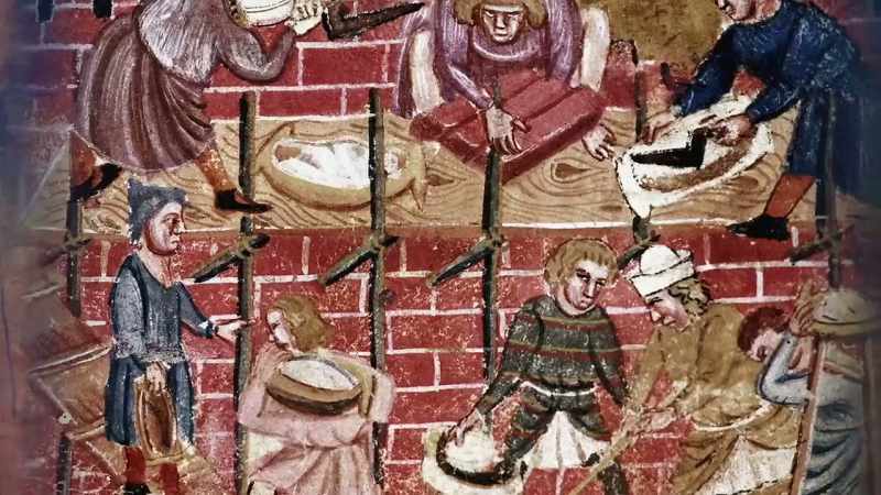As the walls soared higher, scaffolding became necessary