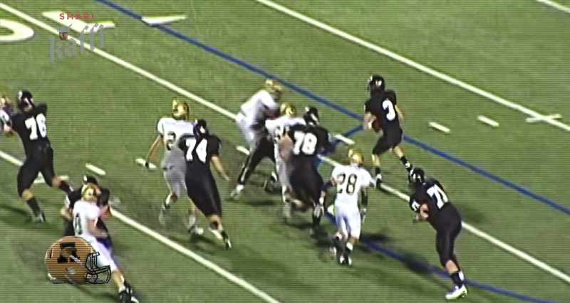 As they were blitzing on the linebacker