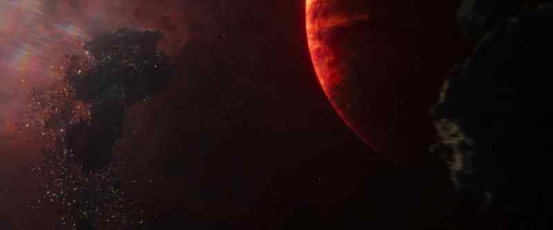 As it thundered through the asteroids…