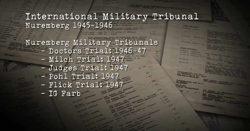 As well as nuremberg, there seemed to be so many other trials