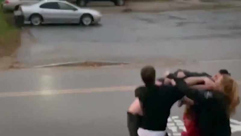 As his wife's kind of pulling him back