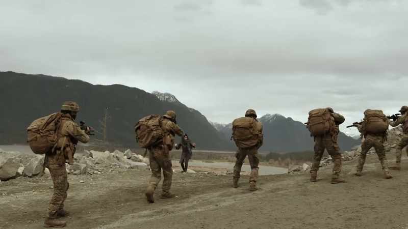 (Asalah shouts in native language) -(rifles cock)
