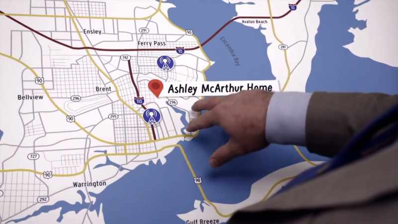 Ashley claimed she then drove Taylor