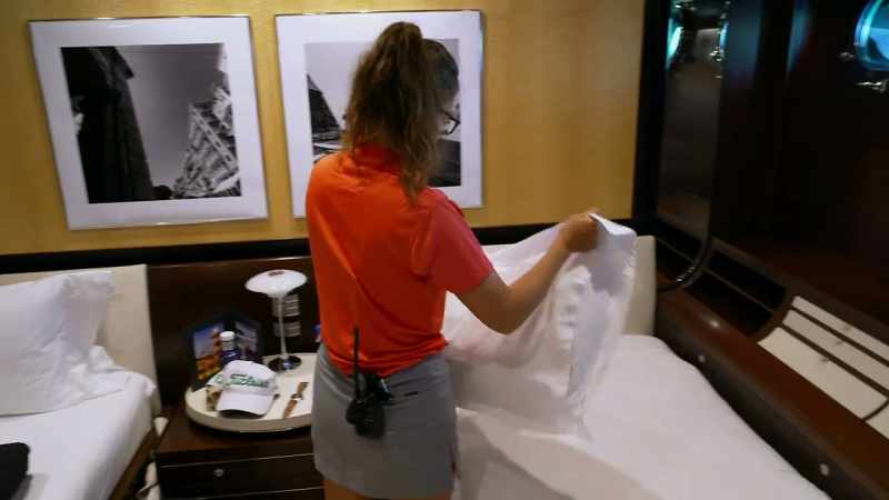 Ashley'’s just down doing cabins