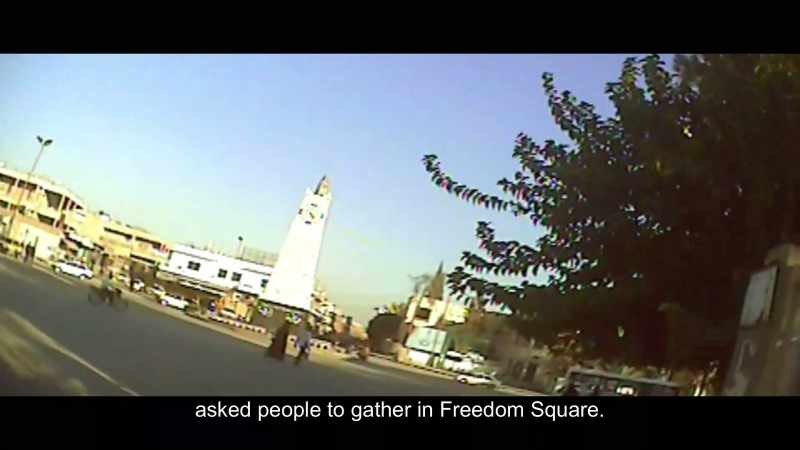 asked people to gather in Freedom Square