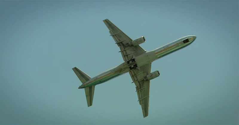 At 2:50 p.m., we're airborne