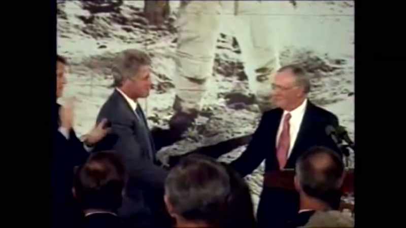 At a ceremony hosted by Bill Clinton in 1994