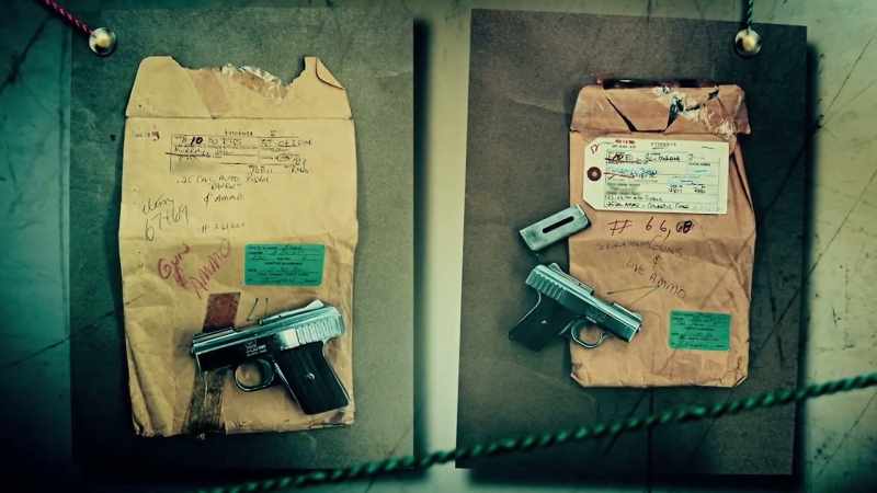 At around the same time as the guns were discovered