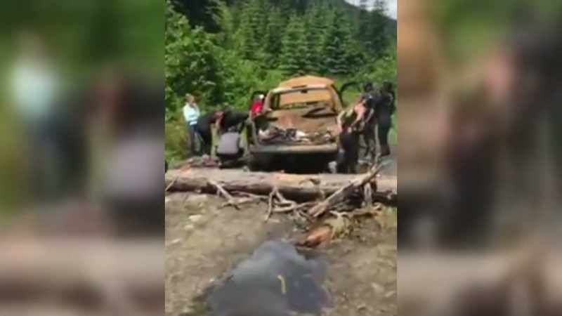 At first, police had control over the scene