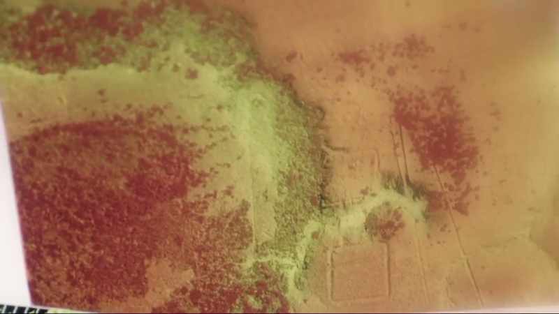 AT FIRST, THE LASERS REVEAL ONLY DENSE TREE COVER