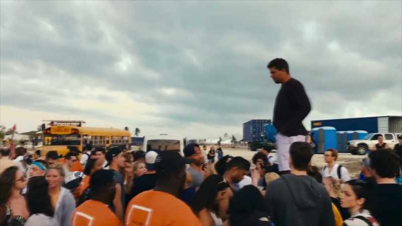 At one point, a guy was just standing