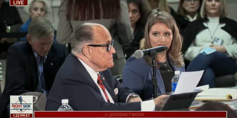 At one point, Giuliani claimed that there was, like