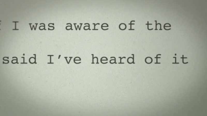 At that point I said, 