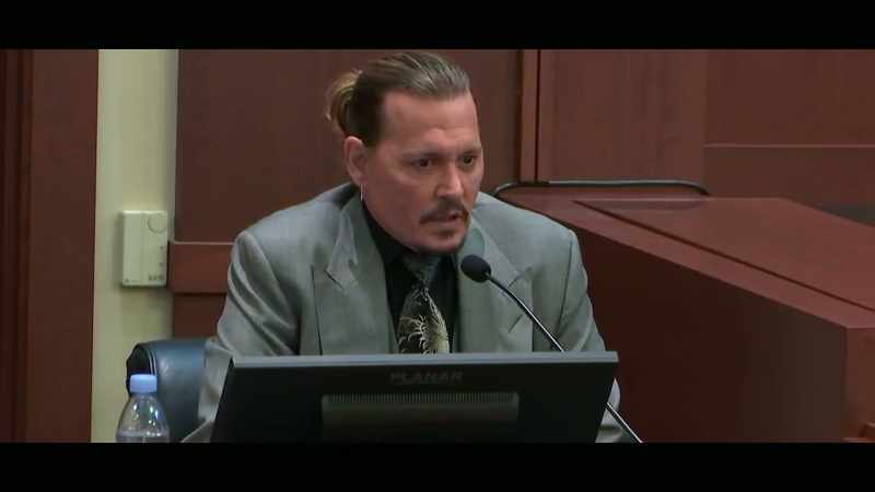 At which point, Mr. Depp looked at her and said