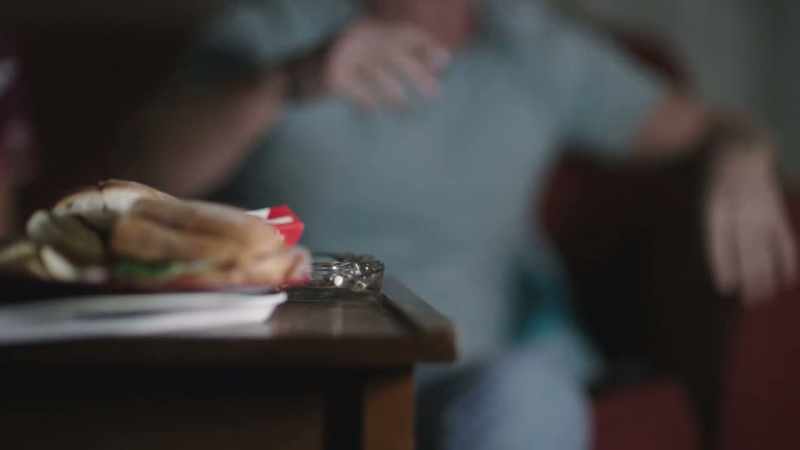 At some point, he went to smoke a cigarette
