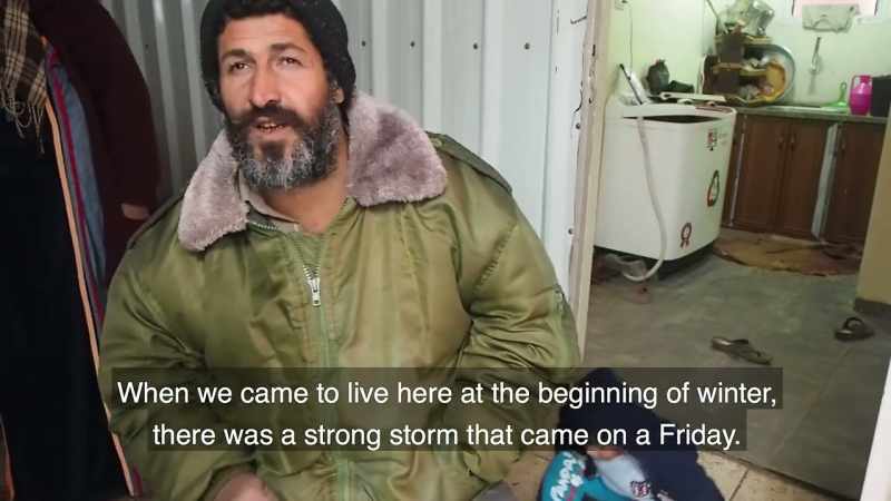 At the beginning of winter, When we started living here