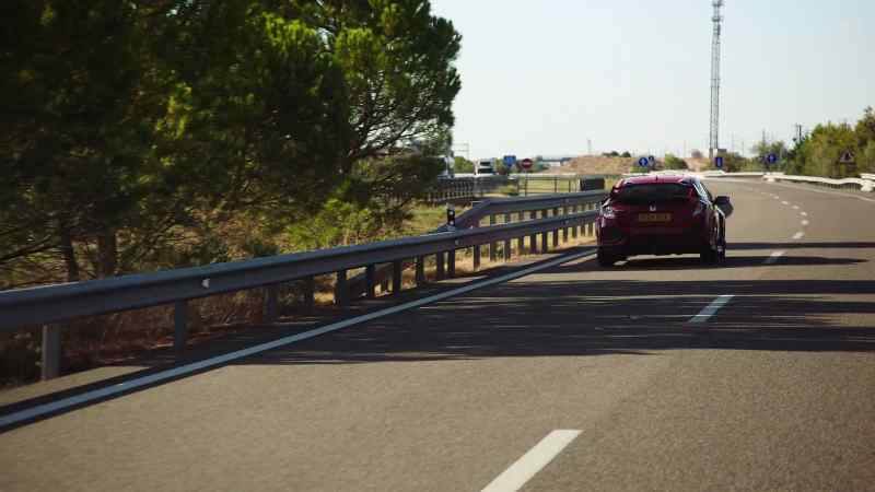 At the speed he's now travelling