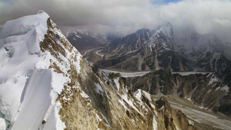 At the western end, bordering Pakistan