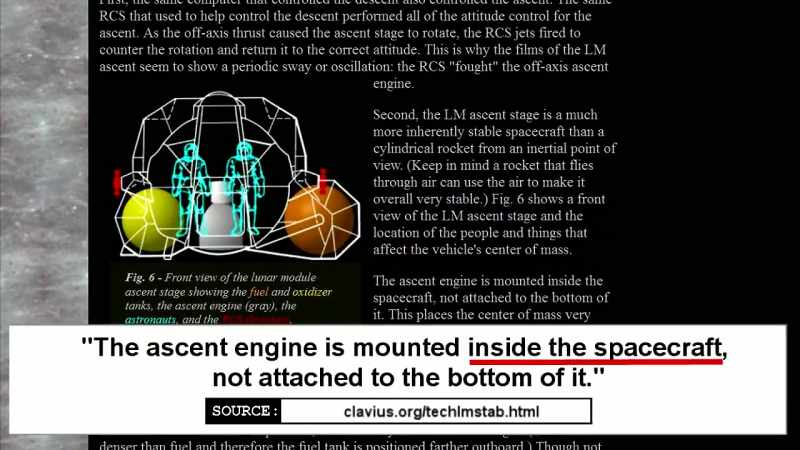 Attivissimo also confirms that the LEM astronauts